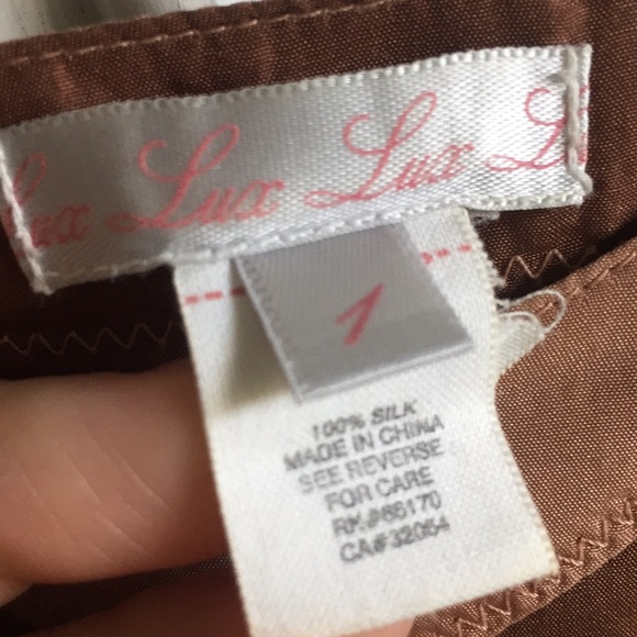 LUX Anthropology Silk dress - Picture 2 of 8